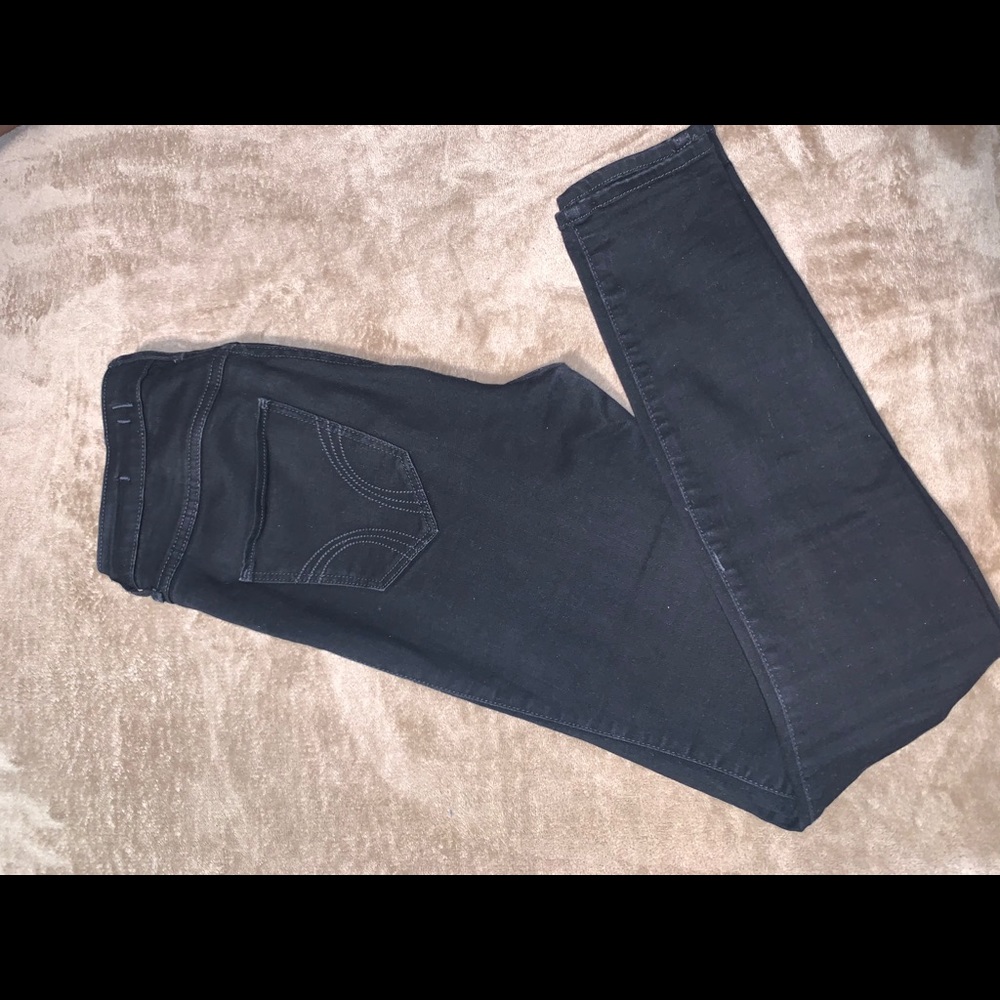 Holister jet black jeans